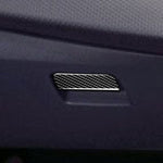 Adesivo decorativo per scatola portaoggetti lato passeggero in fibra di carbonio per auto per Mitsubishi Lancer EVO 2008-2015, guida a destra e a sinistra universale, Passenger Side Storage Bo