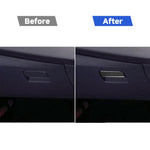 Adesivo decorativo per scatola portaoggetti lato passeggero in fibra di carbonio per auto per Mitsubishi Lancer EVO 2008-2015, guida a destra e a sinistra universale, Passenger Side Storage Bo