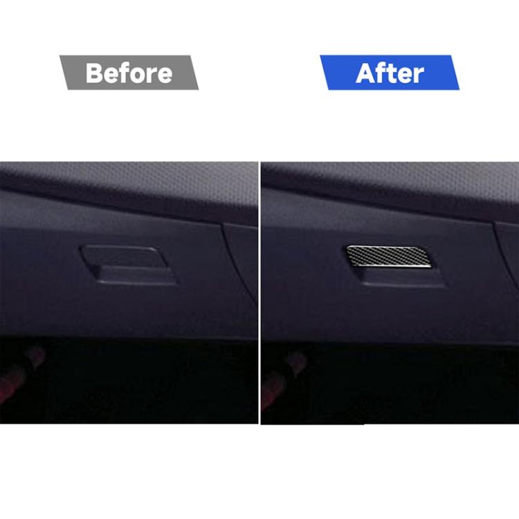 Adesivo decorativo per scatola portaoggetti lato passeggero in fibra di carbonio per auto per Mitsubishi Lancer EVO 2008-2015, guida a destra e a sinistra universale, Passenger Side Storage Bo