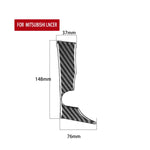 Adesivo decorativo pulsante INFO per auto in fibra di carbonio per Mitsubishi Lancer EVO 2008-2015, guida a sinistra, INFO Button