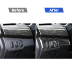 Adesivo decorativo per pannello di controllo oscuramento in fibra di carbonio per auto per Mitsubishi Lancer EVO 2008-2015, guida a sinistra, Dimming Control Panel, Left Drive