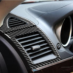 Adesivo decorativo per uscita aria sinistra e destra in fibra di carbonio da 4 pezzi per Mitsubishi Lancer EVO 2008-2015, guida sinistra e destra universale, Left and Right Air Outlet