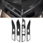 6 adesivi decorativi per pannello di sollevamento in fibra di carbonio per auto, per Mitsubishi Lancer EVO 2008-2015, guida a destra, Glass Lift Panel, Right Drive