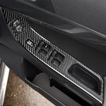 6 adesivi decorativi per pannello di sollevamento in fibra di carbonio per auto, per Mitsubishi Lancer EVO 2008-2015, guida a destra, Glass Lift Panel, Right Drive