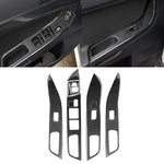 6 adesivi decorativi per pannello di sollevamento in fibra di carbonio per auto, per Mitsubishi Lancer EVO 2008-2015, guida a sinistra, Glass Lift Panel, Left Drive