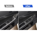6 adesivi decorativi per pannello di sollevamento in fibra di carbonio per auto, per Mitsubishi Lancer EVO 2008-2015, guida a sinistra, Glass Lift Panel, Left Drive