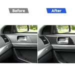 Adesivo decorativo per pannello maniglia per porta in fibra di carbonio da 2 pezzi per Mitsubishi Lancer EVO 2008-2015, guida a destra e a sinistra universale, Door Handle Panel