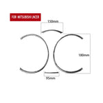 Adesivo decorativo tachimetro per auto in fibra di carbonio da 4 pezzi per Mitsubishi Lancer EVO 2008-2015, guida a destra e a sinistra universale, Speedometer