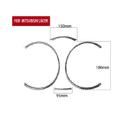 Adesivo decorativo tachimetro per auto in fibra di carbonio da 4 pezzi per Mitsubishi Lancer EVO 2008-2015, guida a destra e a sinistra universale, Speedometer