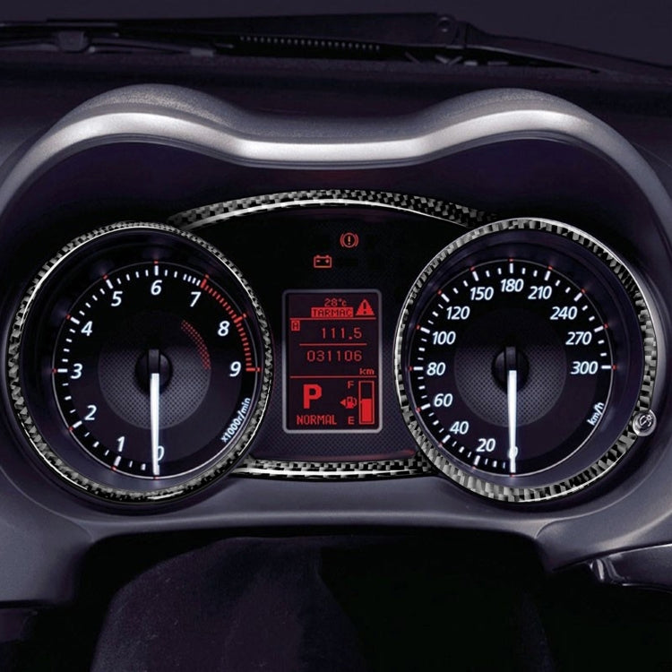 Adesivo decorativo tachimetro per auto in fibra di carbonio da 4 pezzi per Mitsubishi Lancer EVO 2008-2015, guida a destra e a sinistra universale, Speedometer