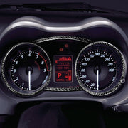 Adesivo decorativo tachimetro per auto in fibra di carbonio da 4 pezzi per Mitsubishi Lancer EVO 2008-2015, guida a destra e a sinistra universale, Speedometer