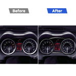Adesivo decorativo tachimetro per auto in fibra di carbonio da 4 pezzi per Mitsubishi Lancer EVO 2008-2015, guida a destra e a sinistra universale, Speedometer