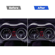 Adesivo decorativo tachimetro per auto in fibra di carbonio da 4 pezzi per Mitsubishi Lancer EVO 2008-2015, guida a destra e a sinistra universale, Speedometer