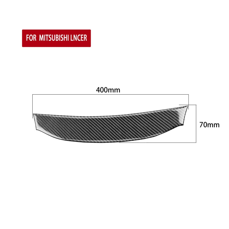 Adesivo decorativo per copertura del sistema di navigazione in fibra di carbonio per auto per Mitsubishi Lancer EVO 2008-2015, guida a destra e a sinistra universale, Navigation System Cover