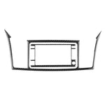 Adesivo decorativo per display del sistema di navigazione per auto in fibra di carbonio da 2 pezzi per Mitsubishi Lancer EVO 2008-2015, guida a destra e a sinistra universale, Navigation System Display