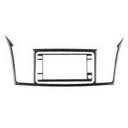 Adesivo decorativo per display del sistema di navigazione per auto in fibra di carbonio da 2 pezzi per Mitsubishi Lancer EVO 2008-2015, guida a destra e a sinistra universale, Navigation System Display