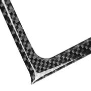 Adesivo decorativo per display del sistema di navigazione per auto in fibra di carbonio da 2 pezzi per Mitsubishi Lancer EVO 2008-2015, guida a destra e a sinistra universale, Navigation System Display