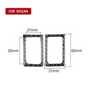 Adesivo decorativo per serratura porta sinistra e destra in fibra di carbonio da 2 pezzi per Nissan GTR R35 2008-2020, guida a destra e sinistra universale, Door Lock