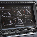 Adesivo decorativo per cornice del display di navigazione in fibra di carbonio per auto per Nissan GTR R35 2008-2016, guida a destra, Navigation Display Frame, Right Drive