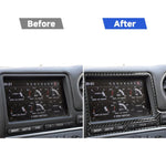 Adesivo decorativo per cornice del display di navigazione in fibra di carbonio per auto per Nissan GTR R35 2008-2016, guida a destra, Navigation Display Frame, Right Drive