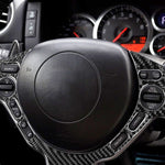 Adesivo decorativo per pulsanti sul volante in fibra di carbonio per Nissan GTR R35 2008-2016, guida a destra e a sinistra universale, Steering Wheel Buttons