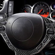 Adesivo decorativo per pulsanti sul volante in fibra di carbonio per Nissan GTR R35 2008-2016, guida a destra e a sinistra universale, Steering Wheel Buttons