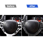 Adesivo decorativo per pulsanti sul volante in fibra di carbonio per Nissan GTR R35 2008-2016, guida a destra e a sinistra universale, Steering Wheel Buttons