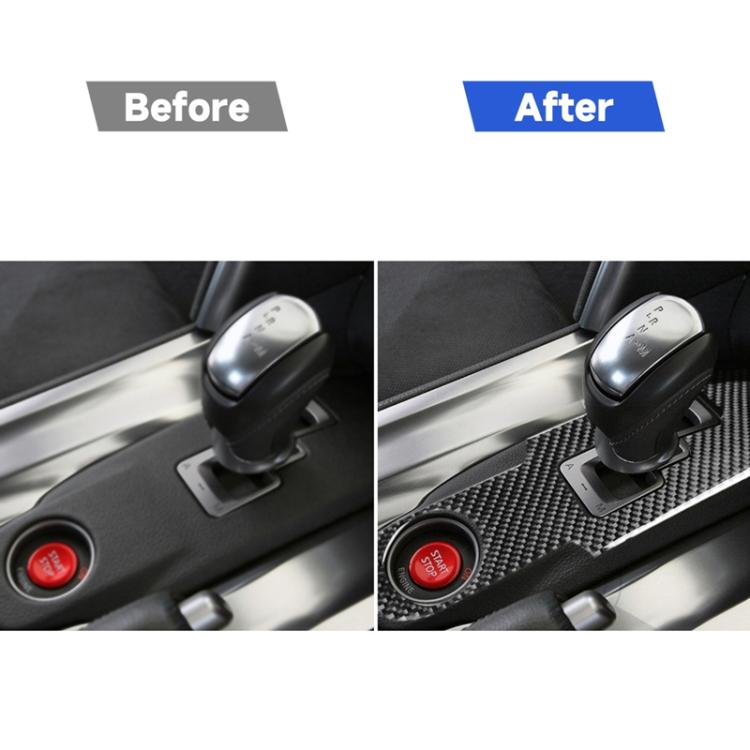 Adesivo decorativo per pannello cambio in fibra di carbonio per auto per Nissan GTR R35 2008-2016, guida a destra e a sinistra universale, Gear Shift Panel