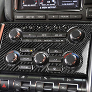 Adesivo decorativo per pannello di controllo strumento in fibra di carbonio per Nissan GTR R35 2008-2016, guida a destra, Instrument Control Panel, Right Drive