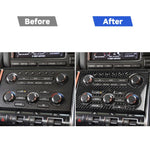Adesivo decorativo per pannello di controllo strumento in fibra di carbonio per Nissan GTR R35 2008-2016, guida a destra, Instrument Control Panel, Right Drive
