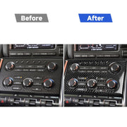Adesivo decorativo per pannello di controllo strumento in fibra di carbonio per Nissan GTR R35 2008-2016, guida a destra, Instrument Control Panel, Right Drive