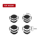 Adesivo decorativo per uscita aria centrale in fibra di carbonio da 20 pezzi per Nissan GTR R35 2008-2016, guida a destra e a sinistra universale, 20 PCS Central Air Outlet