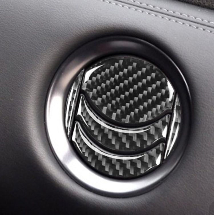 Adesivo decorativo per uscita aria centrale in fibra di carbonio da 20 pezzi per Nissan GTR R35 2008-2016, guida a destra e a sinistra universale, 20 PCS Central Air Outlet