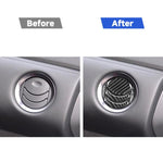 Adesivo decorativo per uscita aria centrale in fibra di carbonio da 20 pezzi per Nissan GTR R35 2008-2016, guida a destra e a sinistra universale, 20 PCS Central Air Outlet