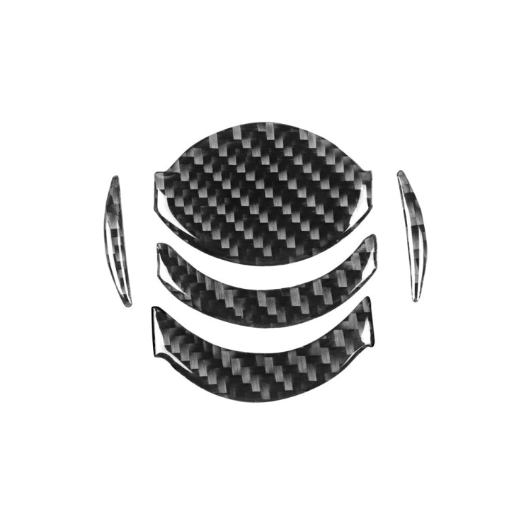 Adesivo decorativo per presa d'aria centrale in fibra di carbonio da 5 pezzi per Nissan GTR R35 2008-2016, guida a destra e a sinistra universale, Central Air Outlet