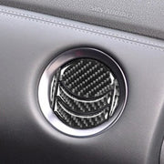 Adesivo decorativo per presa d'aria centrale in fibra di carbonio da 5 pezzi per Nissan GTR R35 2008-2016, guida a destra e a sinistra universale, Central Air Outlet
