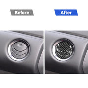 Adesivo decorativo per presa d'aria centrale in fibra di carbonio da 5 pezzi per Nissan GTR R35 2008-2016, guida a destra e a sinistra universale, Central Air Outlet