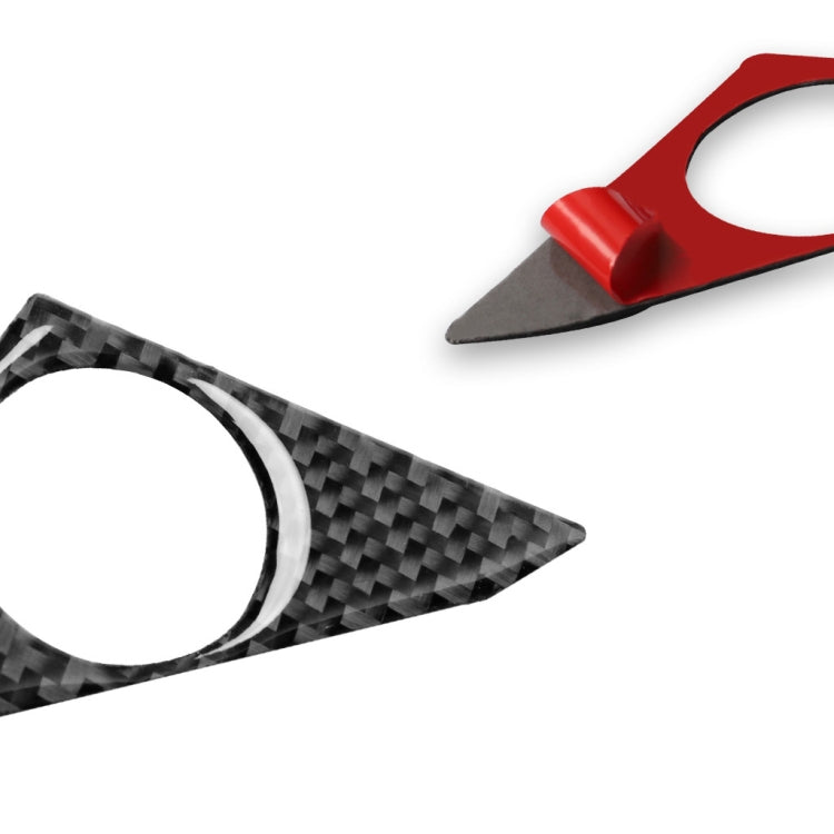 Adesivo decorativo per clacson per auto in fibra di carbonio da 2 pezzi per Nissan GTR R35 2008-2020, guida a destra e a sinistra universale, Door Horn