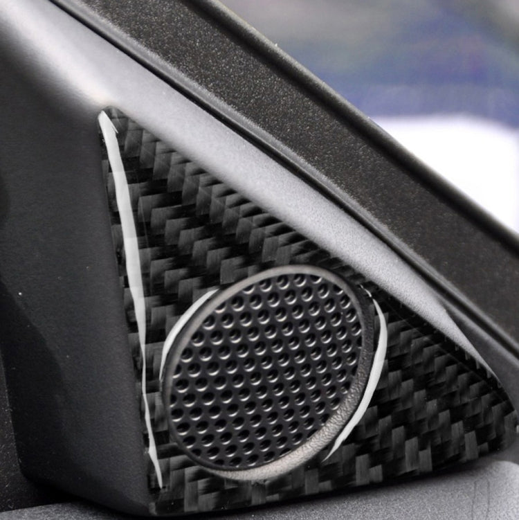 Adesivo decorativo per clacson per auto in fibra di carbonio da 2 pezzi per Nissan GTR R35 2008-2020, guida a destra e a sinistra universale, Door Horn