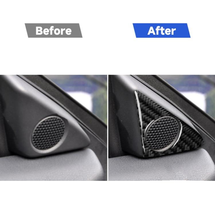 Adesivo decorativo per clacson per auto in fibra di carbonio da 2 pezzi per Nissan GTR R35 2008-2020, guida a destra e a sinistra universale, Door Horn