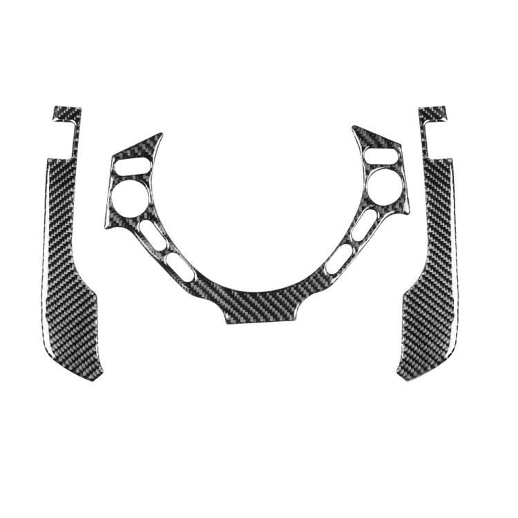 3 pezzi adesivo decorativo pulsanti volante cruscotto in fibra di carbonio per auto per Nissan GTR R35 2008-2016, guida sinistra e destra universale, Dashboard Steering Wheel Buttons