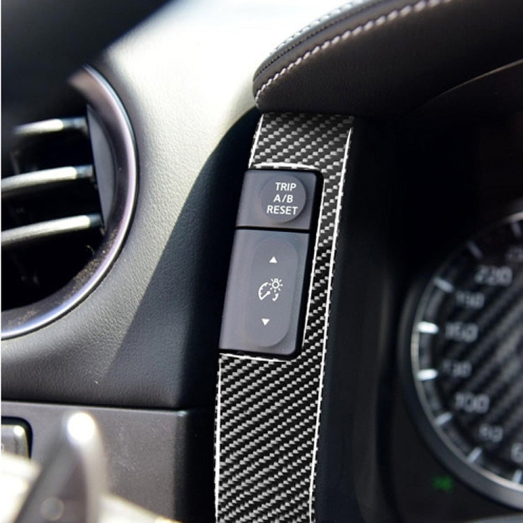 Adesivo decorativo tachimetro per auto in fibra di carbonio da 2 pezzi per Nissan GTR R35 2008-2016, guida a destra e a sinistra universale, Speedometer