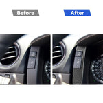 Adesivo decorativo tachimetro per auto in fibra di carbonio da 2 pezzi per Nissan GTR R35 2008-2016, guida a destra e a sinistra universale, Speedometer