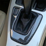 Adesivo decorativo per pannello ingranaggi guida sinistra per auto in fibra di carbonio per BMW E90 / E92 2005-2012, adatto per guida a sinistra, Left Driving Gear Panel