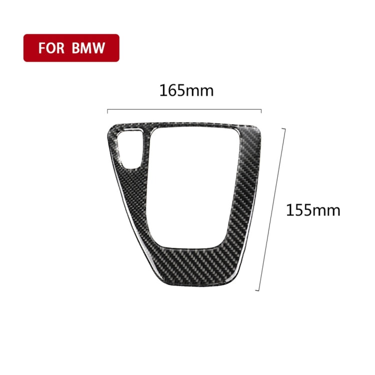 Adesivo decorativo per pannello ingranaggi guida sinistra per auto in fibra di carbonio per BMW E90 / E92 2005-2012, adatto per guida a sinistra, Left Driving Gear Panel