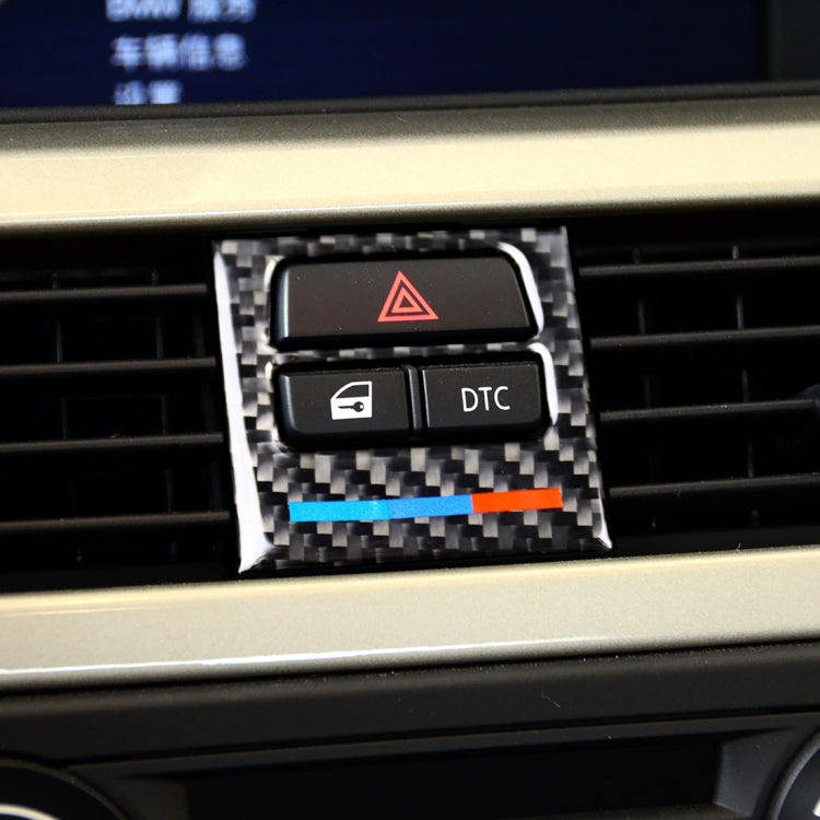 Adesivo decorativo per presa d'aria per auto in fibra di carbonio da 5 pezzi per BMW E90 / E92 / E93 2005-2012, Low Matching Air Outlet