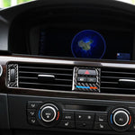 Adesivo decorativo per presa d'aria per auto in fibra di carbonio da 5 pezzi per BMW E90 / E92 / E93 2005-2012, Low Matching Air Outlet
