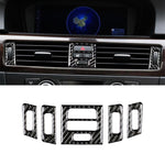 Adesivo decorativo per presa d'aria per auto in fibra di carbonio da 5 pezzi per BMW E90 / E92 / E93 2005-2012, High Matching Air Outlet