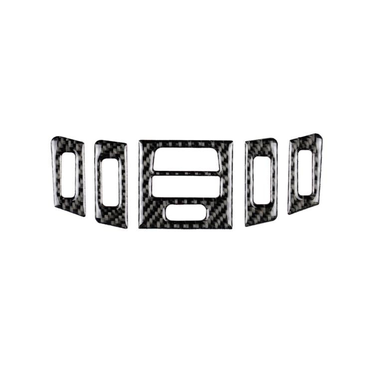 Adesivo decorativo per presa d'aria per auto in fibra di carbonio da 5 pezzi per BMW E90 / E92 / E93 2005-2012, High Matching Air Outlet