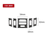 Adesivo decorativo per presa d'aria per auto in fibra di carbonio da 5 pezzi per BMW E90 / E92 / E93 2005-2012, High Matching Air Outlet